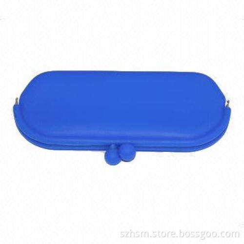 Fashion Simple Silicone Eyeglass Pouches, Various Colors are Available